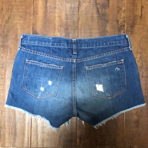 Rag & Bone Distressed Cut Off Freeport Shorts - Picture 6 of 6